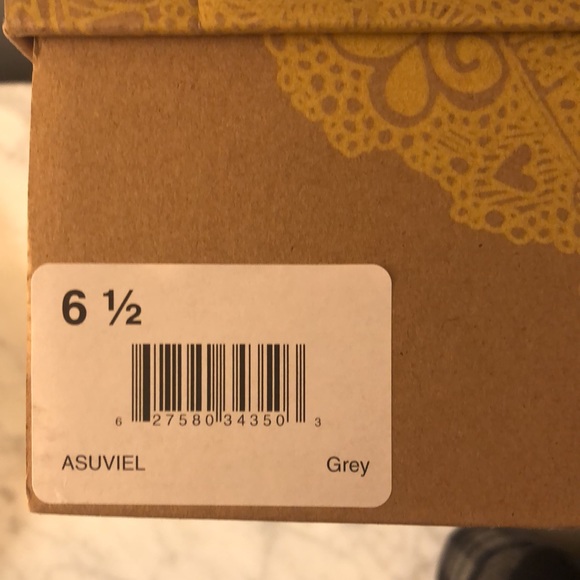 Mix No. 6 Grey flannel Mary Jane shoes with buckle - Picture 5 of 5